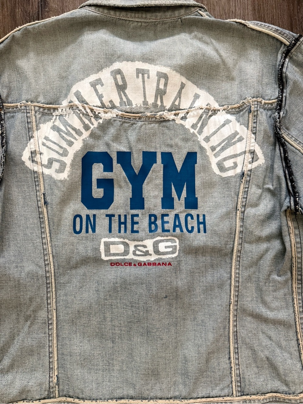 Vintage D&G Dolce & Gabbana Denim Jacket Y2K Designer Jeans Shirt Made in Italy